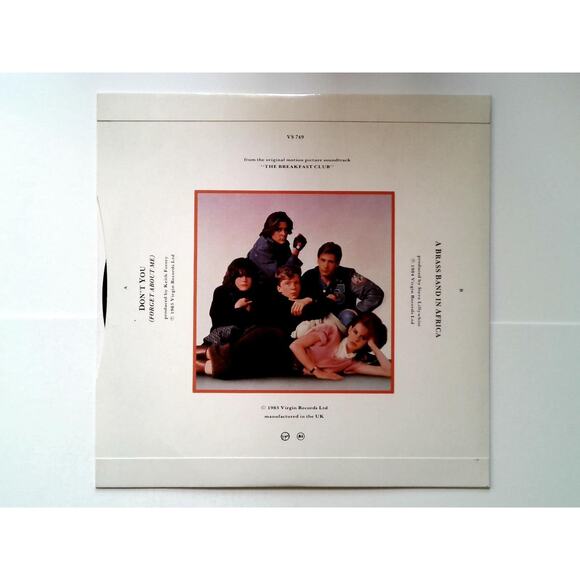 Simple Minds Don't You Forget About Me 7" Vinyl Record Synth-Pop New Wave 1985 - Picture 5 of 5